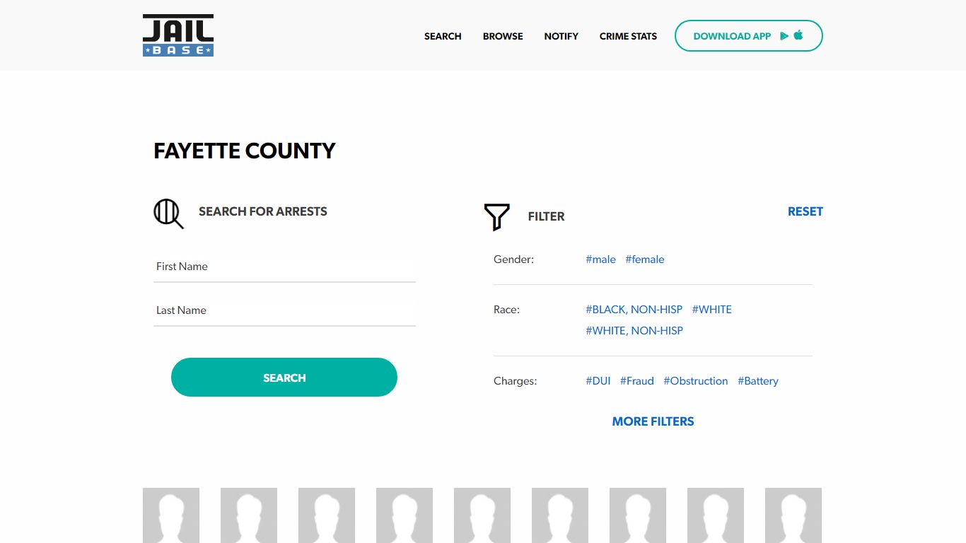 Fayette County Jail Inmate Search and Mugshots | JailBase